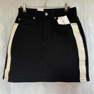Calvin Klein Jeans Black and White Mini Skirt
